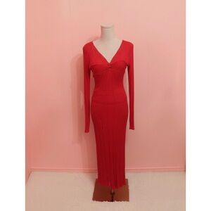 Freshman 1996 Red Knit Skirt Set